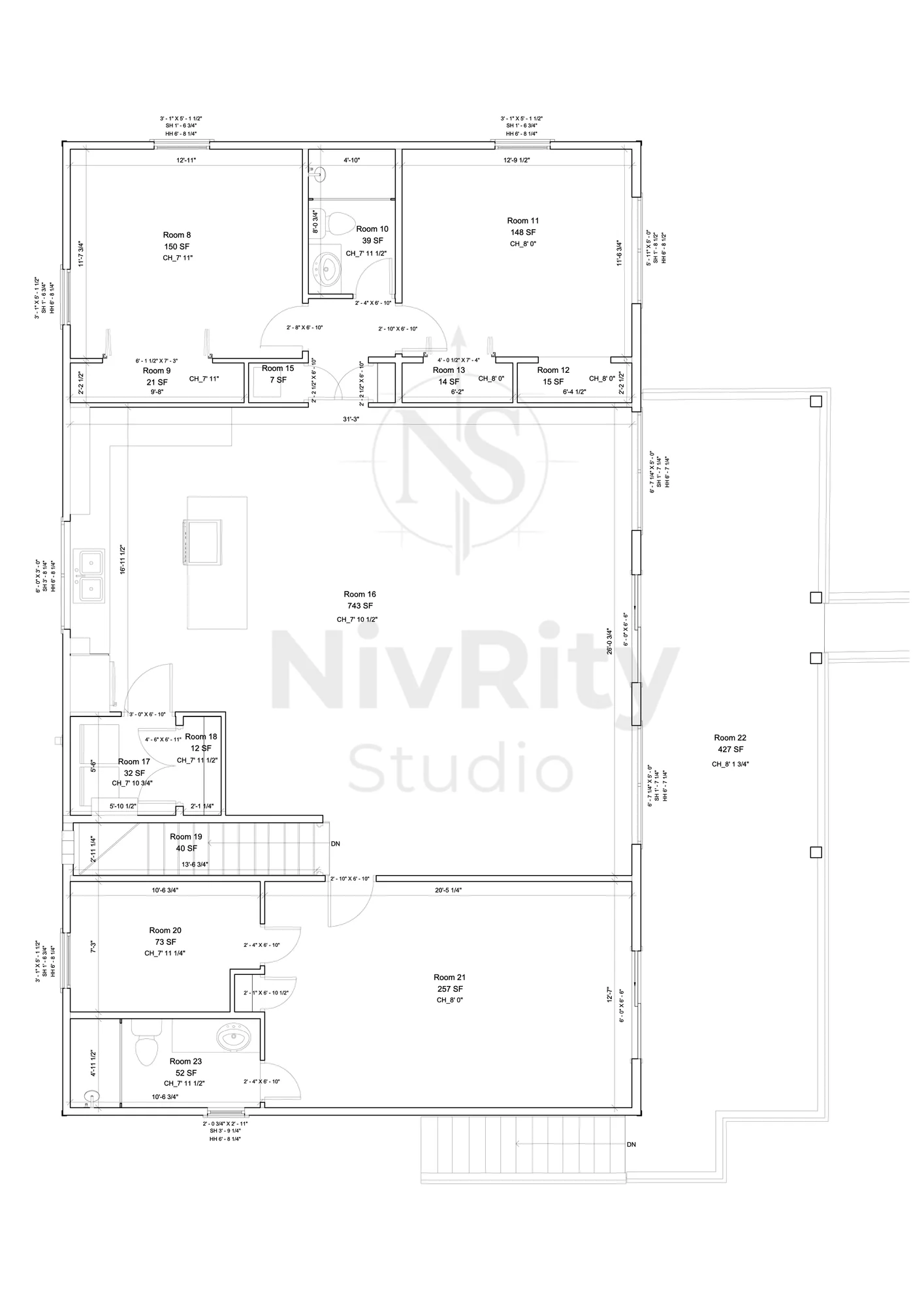 Point Cloud to 2D Drawings (AutoCAD) - Before